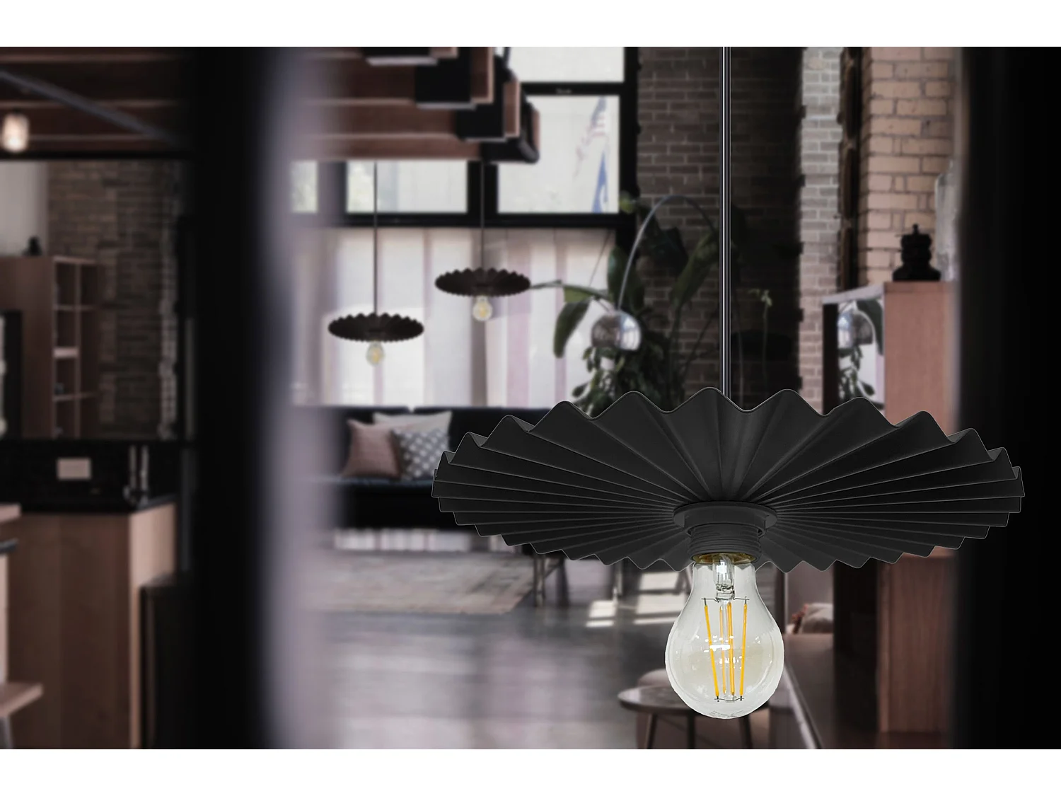 Lampe Suspendue Toolight App1353-1Cp 30Cm Black