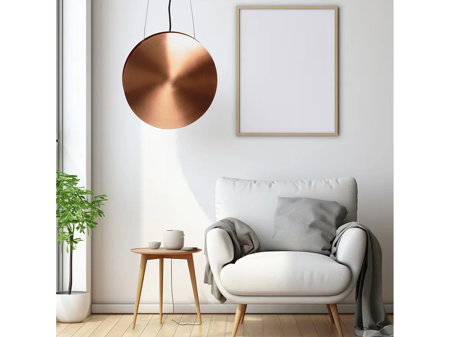 Lampe Suspendue Toolight Led App1378-Cp Black Copper