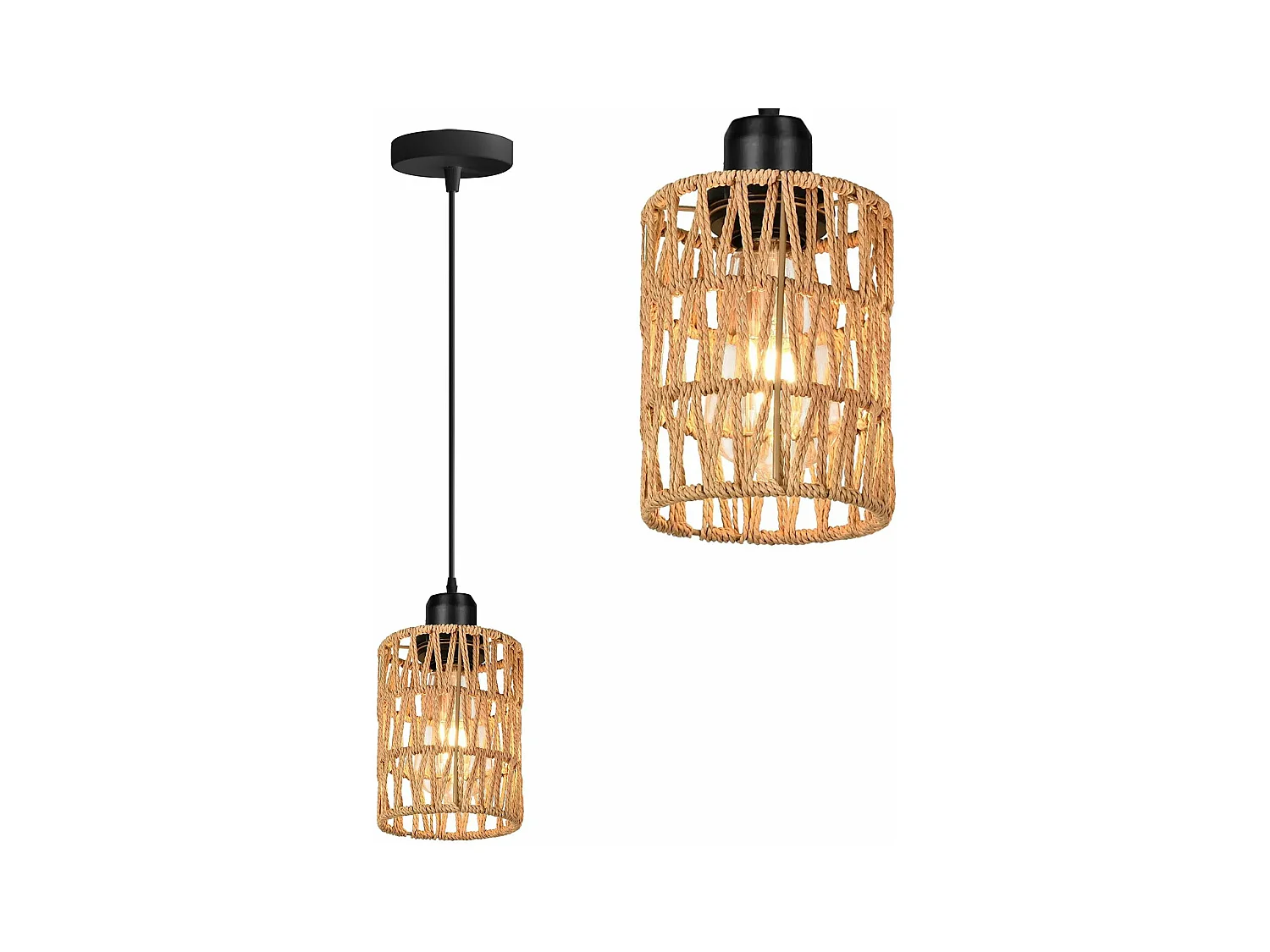 Lampe Suspendue Toolight App1622-1Cp Boho Beige