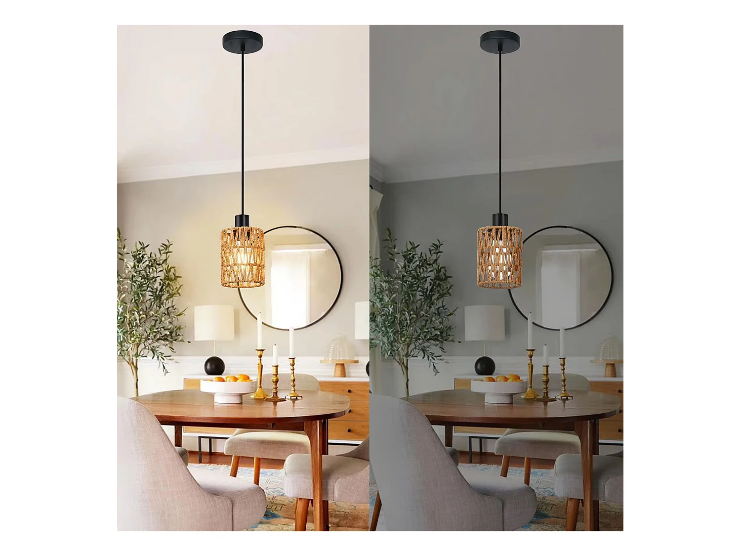 Lampe Suspendue Toolight App1622-1Cp Boho Beige