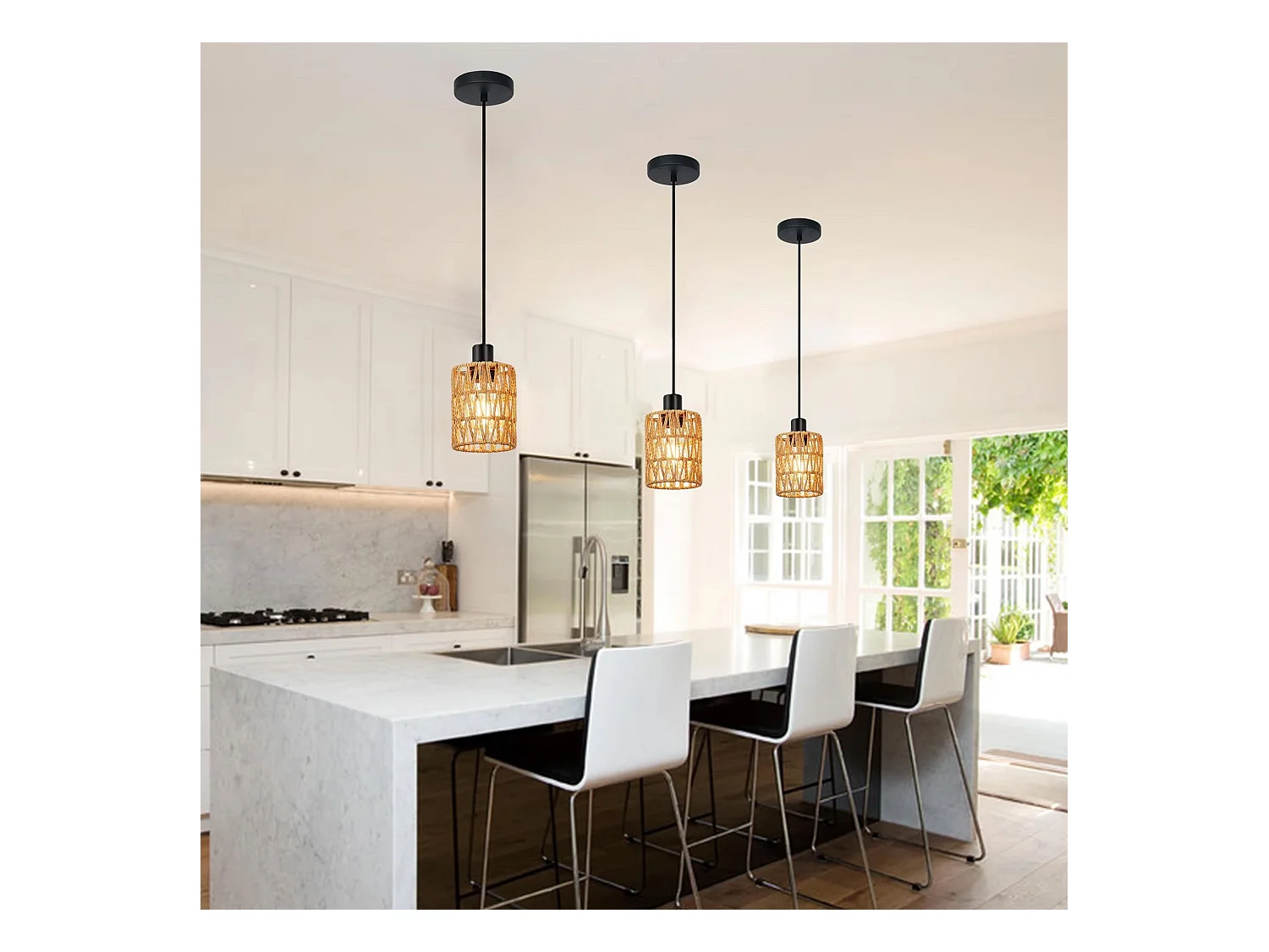 Lampe Suspendue Toolight App1622-1Cp Boho Beige