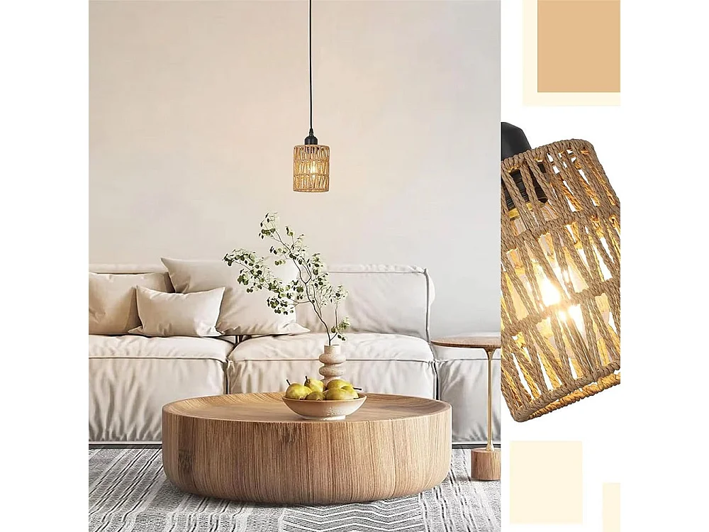 Hanglamp Toolight App1622-1Cp Boho Beige