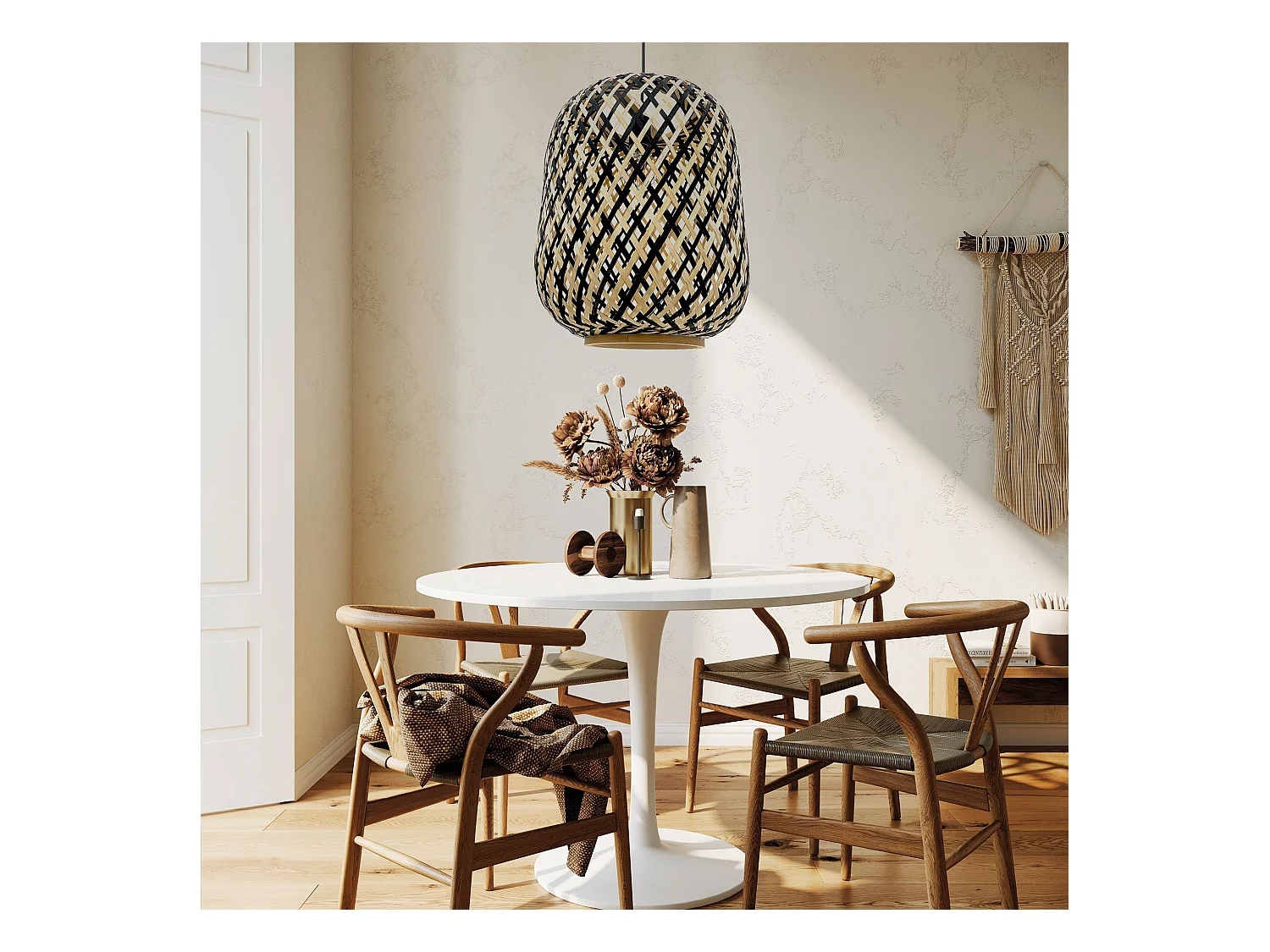 Lampe Suspendue Toolight App1312-1Cp Boho Black