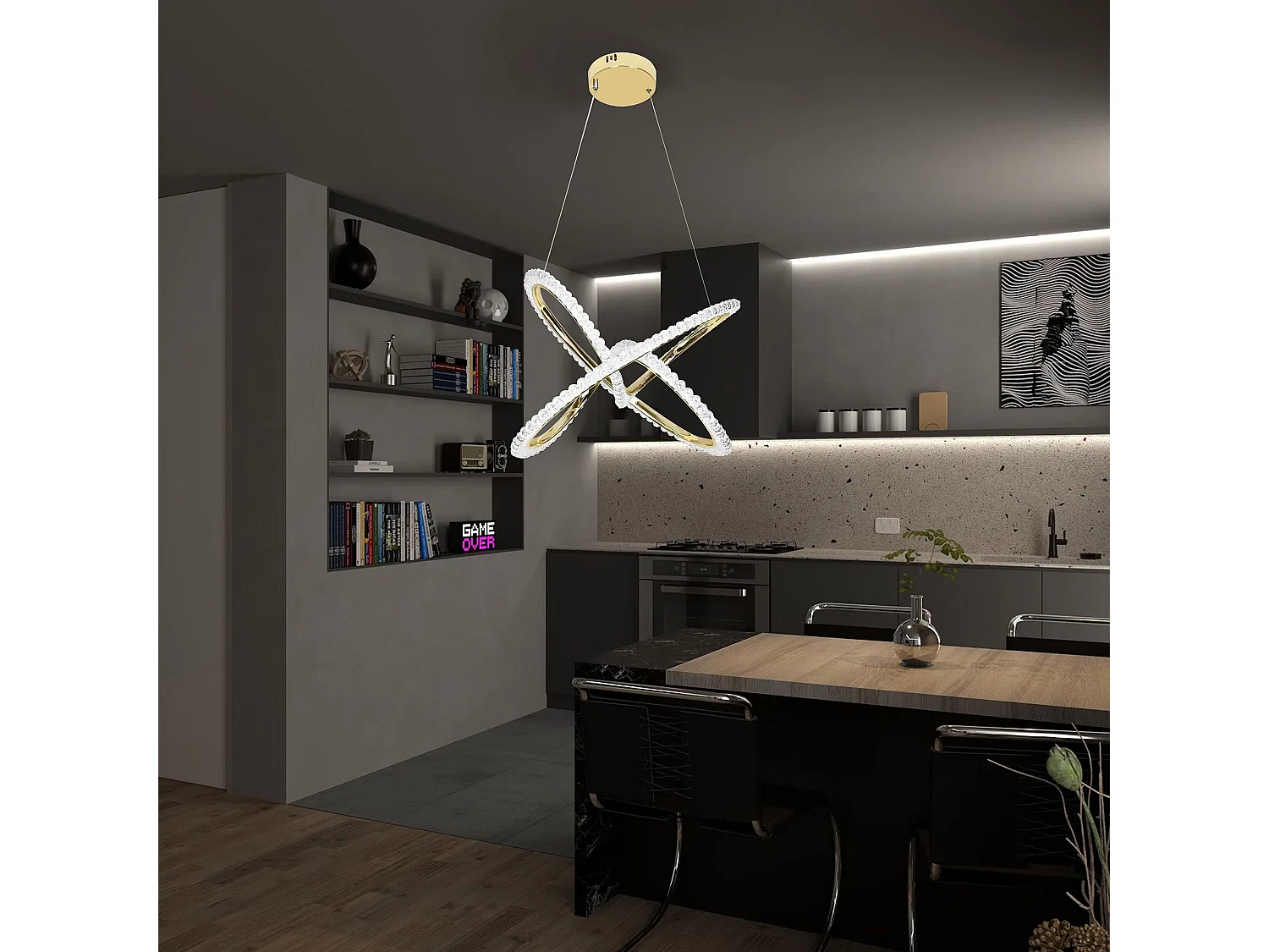 Lampe Suspendue Toolight Led G035-Cp Gold