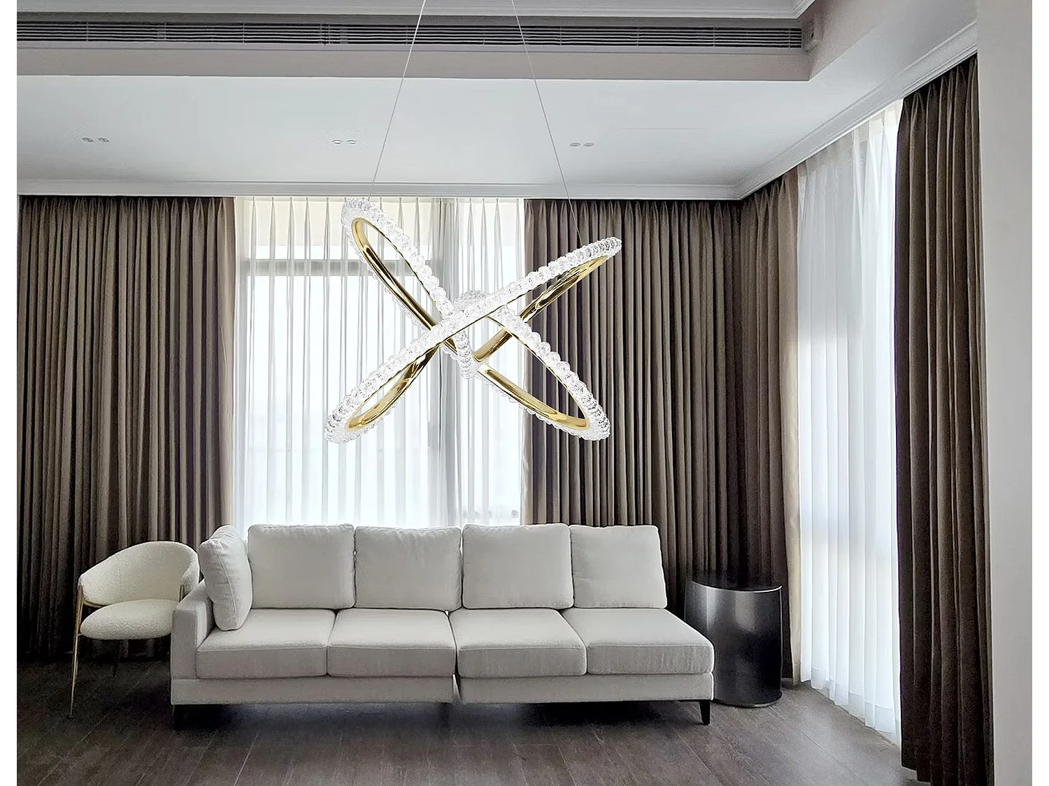 Lampe Suspendue Toolight Led G035-Cp Gold