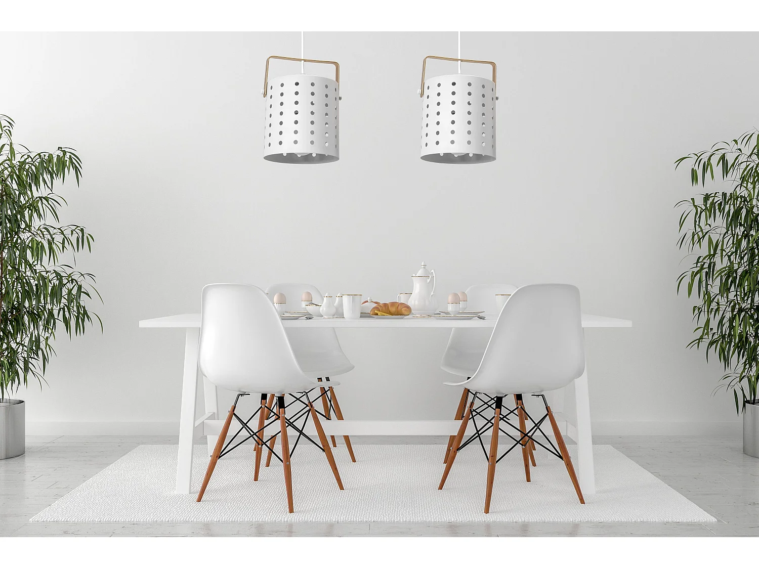 Lampe Suspendue Toolight App957-1Cp Round 20Cm White