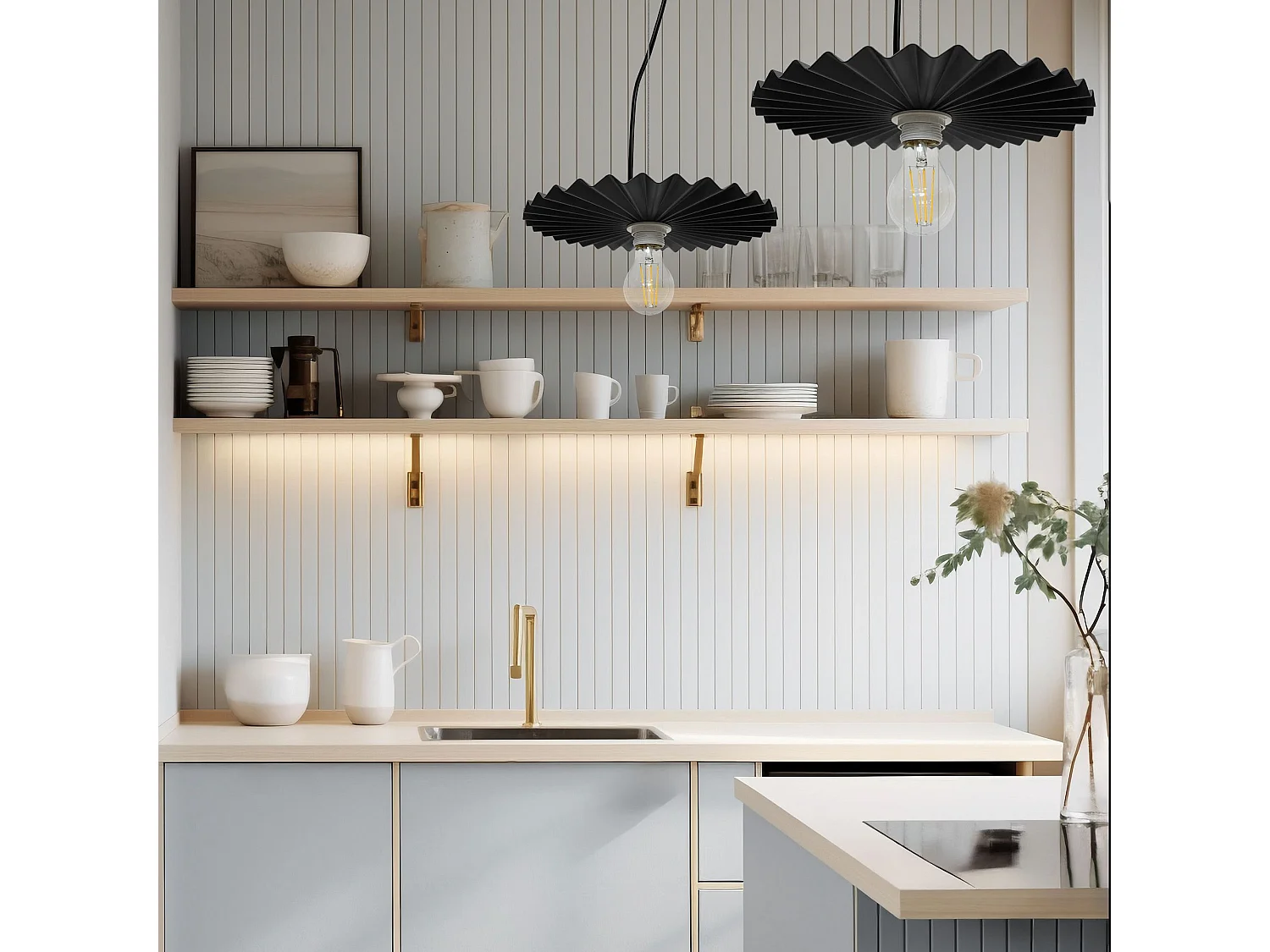 Lampe Suspendue Toolight App1452-1Cp 30Cm Black