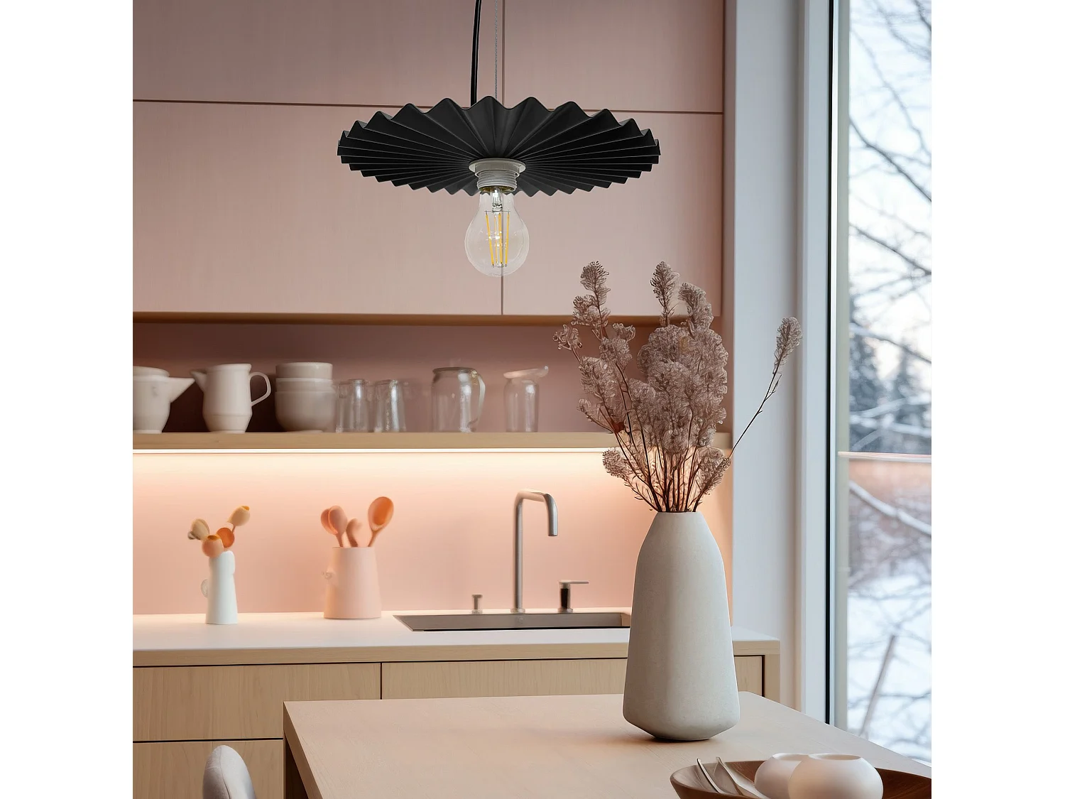 Lampe Suspendue Toolight App1452-1Cp 30Cm Black