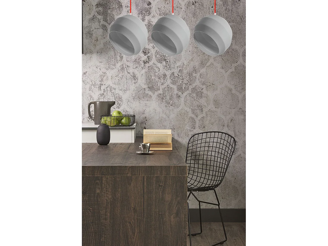 Lampe Suspendue Toolight App384-3Cpr Grey