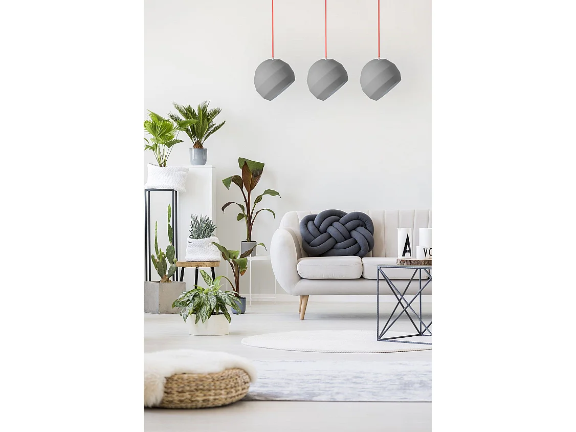 Lampe Suspendue Toolight App384-3Cpr Grey