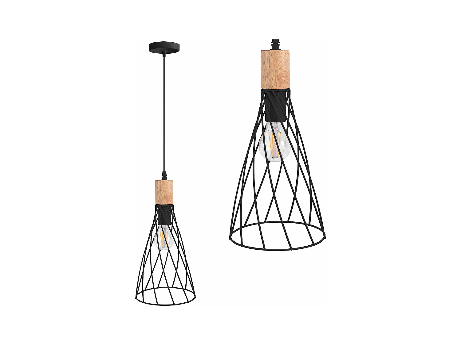 Lampe Suspendue Toolight App1268-1Cp Black