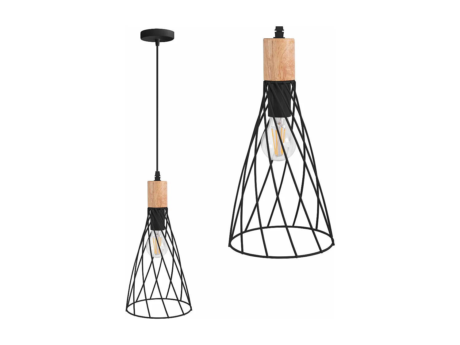 Lampe Suspendue Toolight App1268-1Cp Black