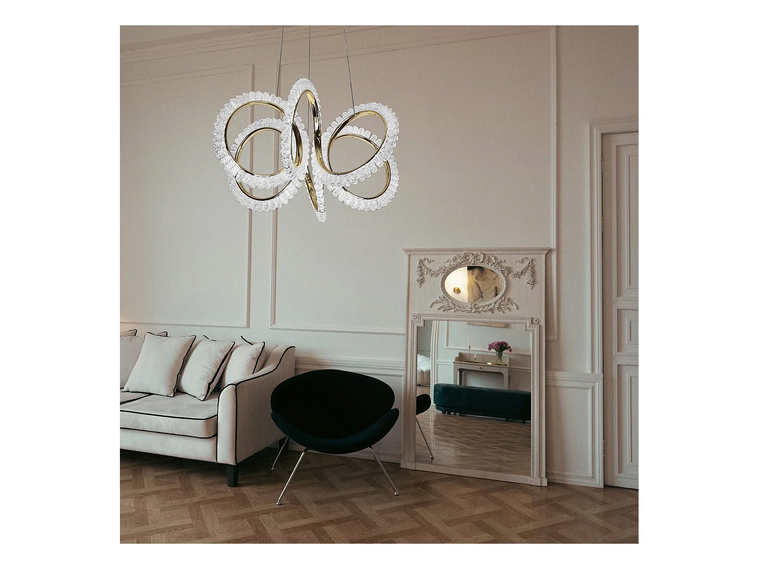 Lampe Suspendue Toolight Led G037-Cp Gold