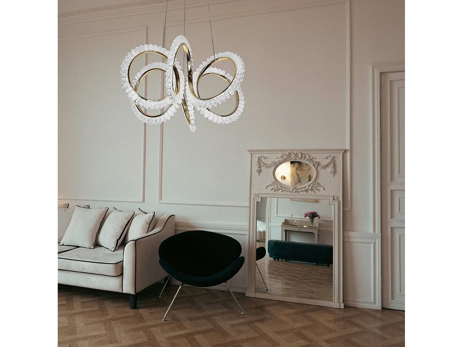 Lampe Suspendue Toolight Led G037-Cp Gold