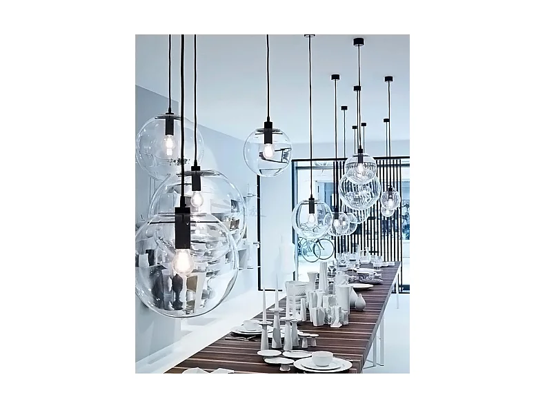 Lampe Suspendue Toolight App307-1Cp Lassi 25Cm Black