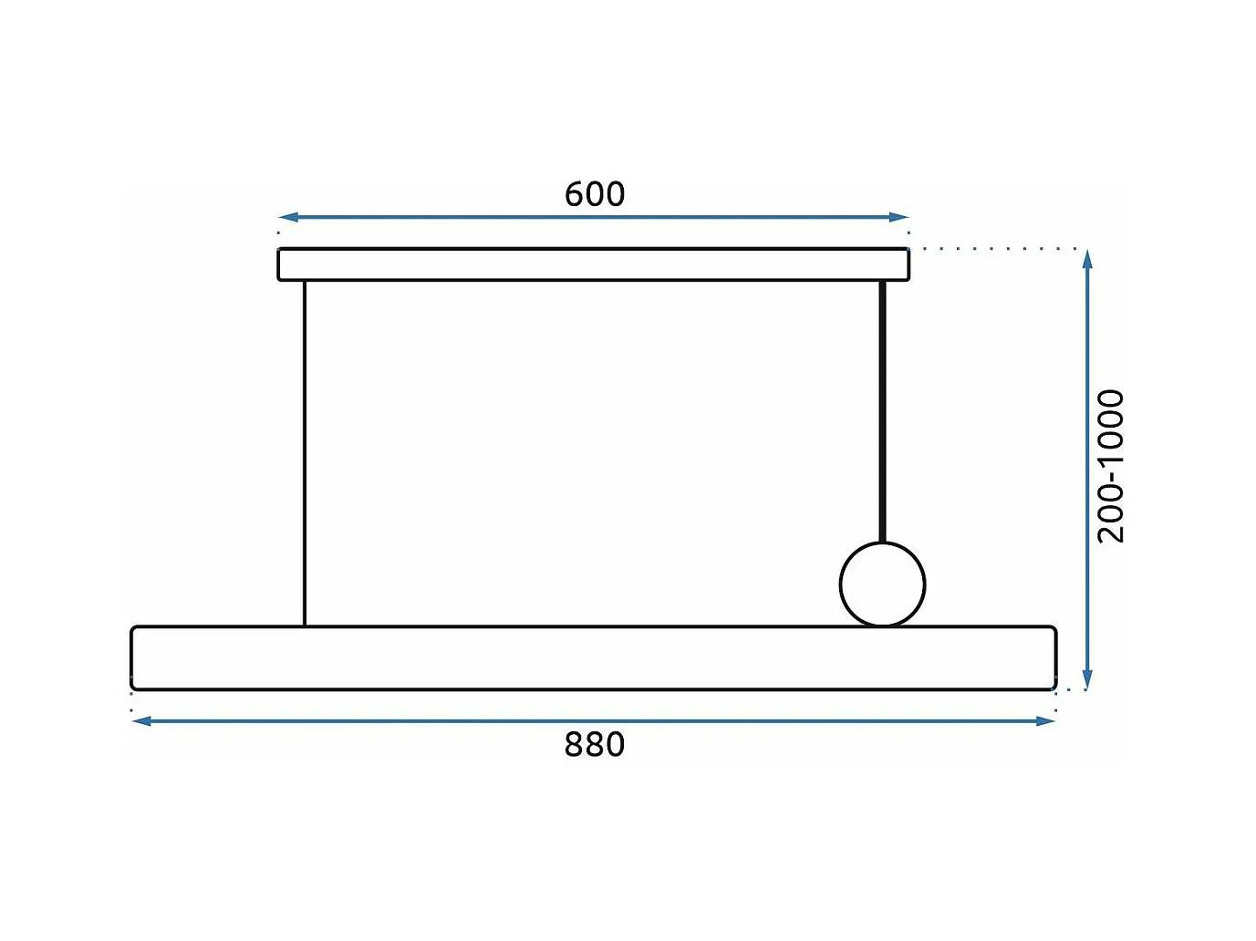 Lampe Suspendue Toolight App969-1Cp Forest Line Black