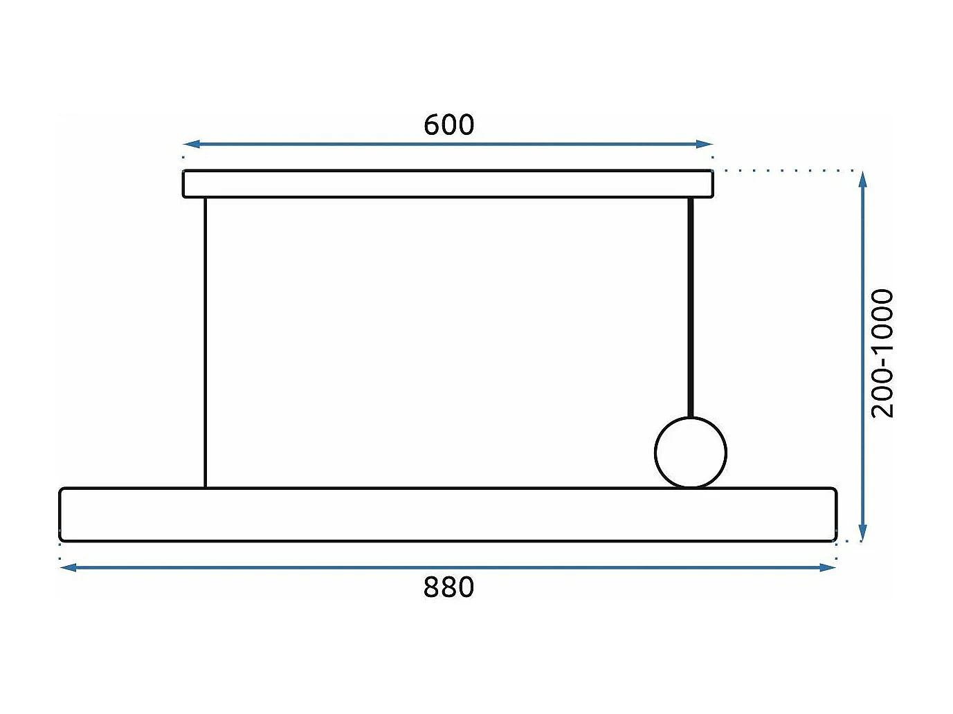 Lampe Suspendue Toolight App969-1Cp Forest Line Black