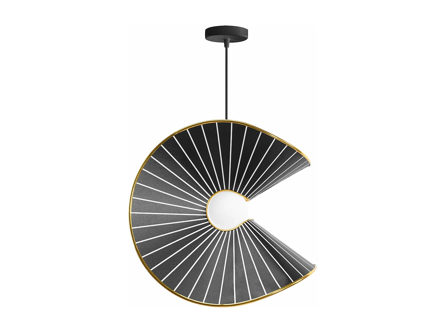 Lampe Suspendue Toolight App1500-1Cp Black Gold