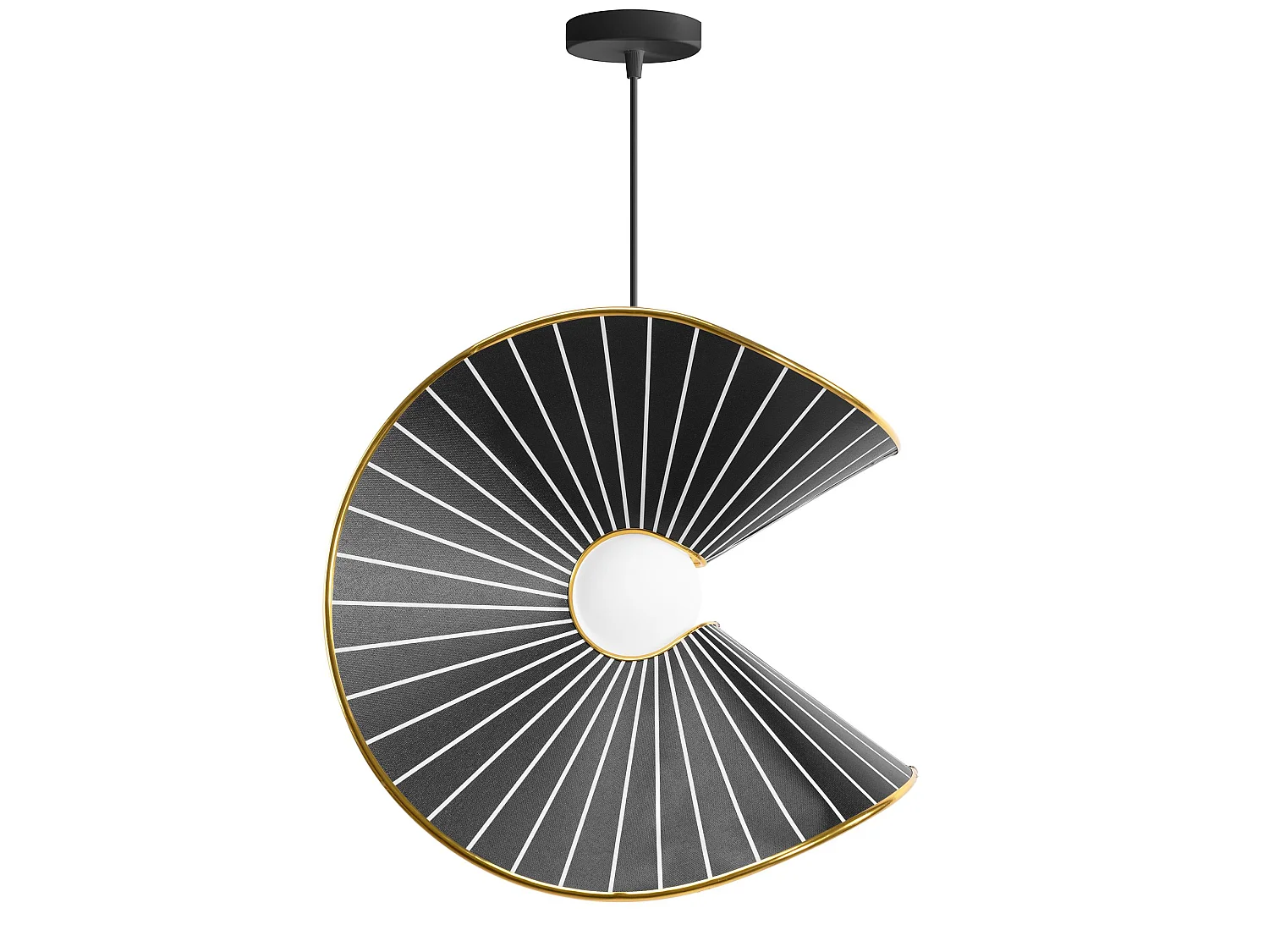 Lampe Suspendue Toolight App1500-1Cp Black Gold