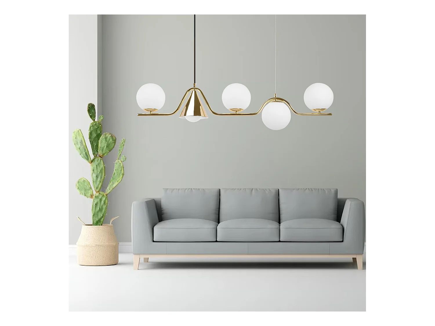 Lampe Suspendue Toolight App1662-5Cp Gold