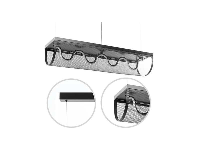 Lampe Suspendue Toolight App1409-Cp Black