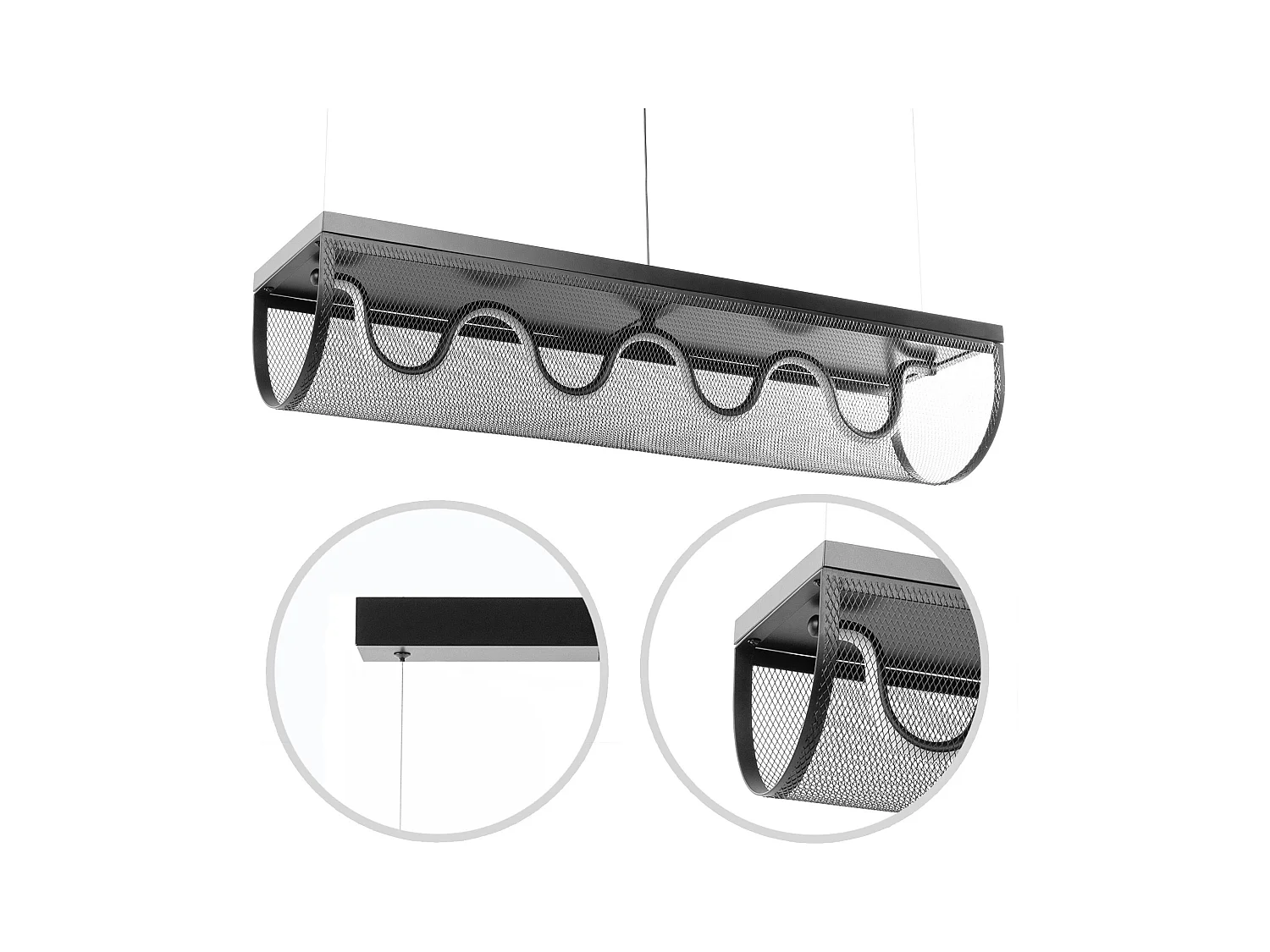 Lampe Suspendue Toolight App1409-Cp Black