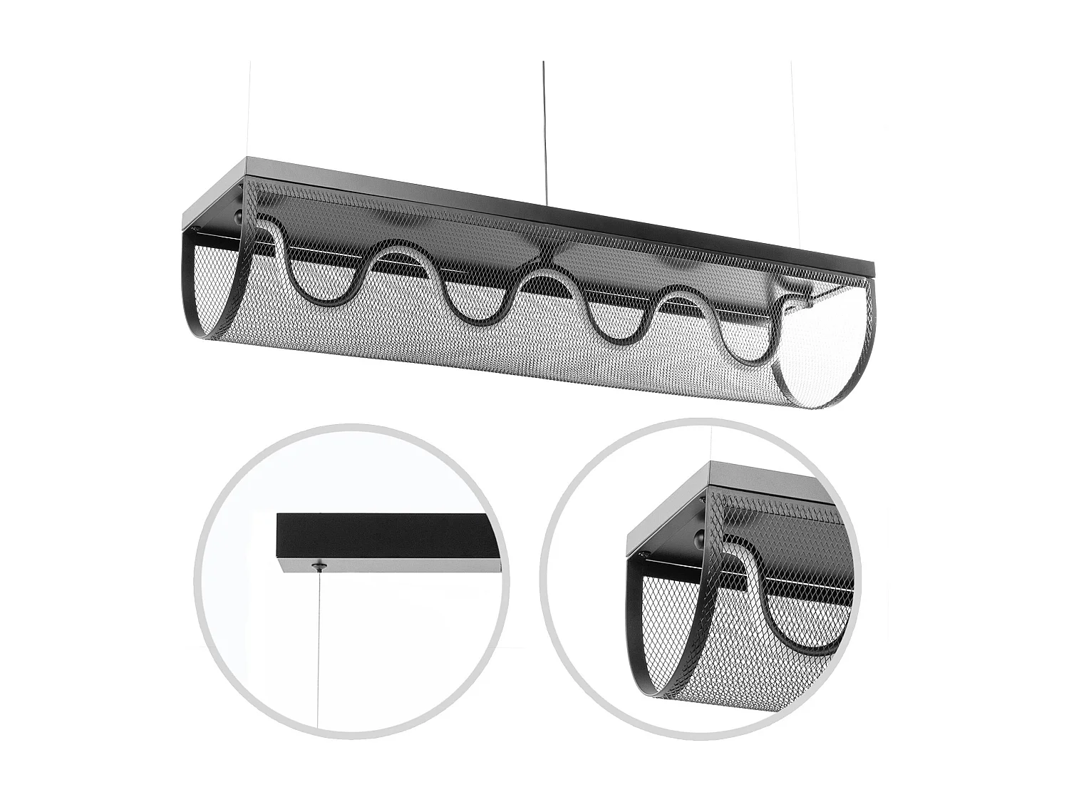 Candeeiro Suspenso Toolight App1409-Cp Black