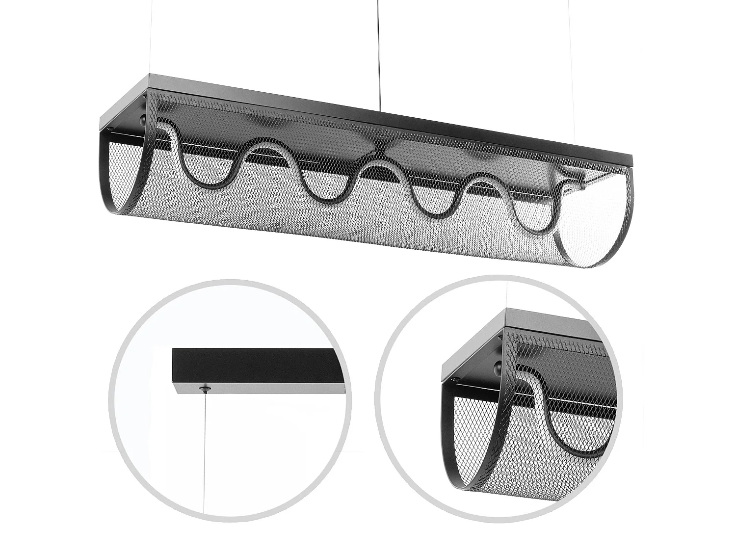 Candeeiro Suspenso Toolight App1409-Cp Black