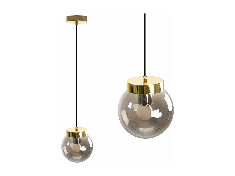 Hängelampe Toolight App1151-1Cp Gold Grey