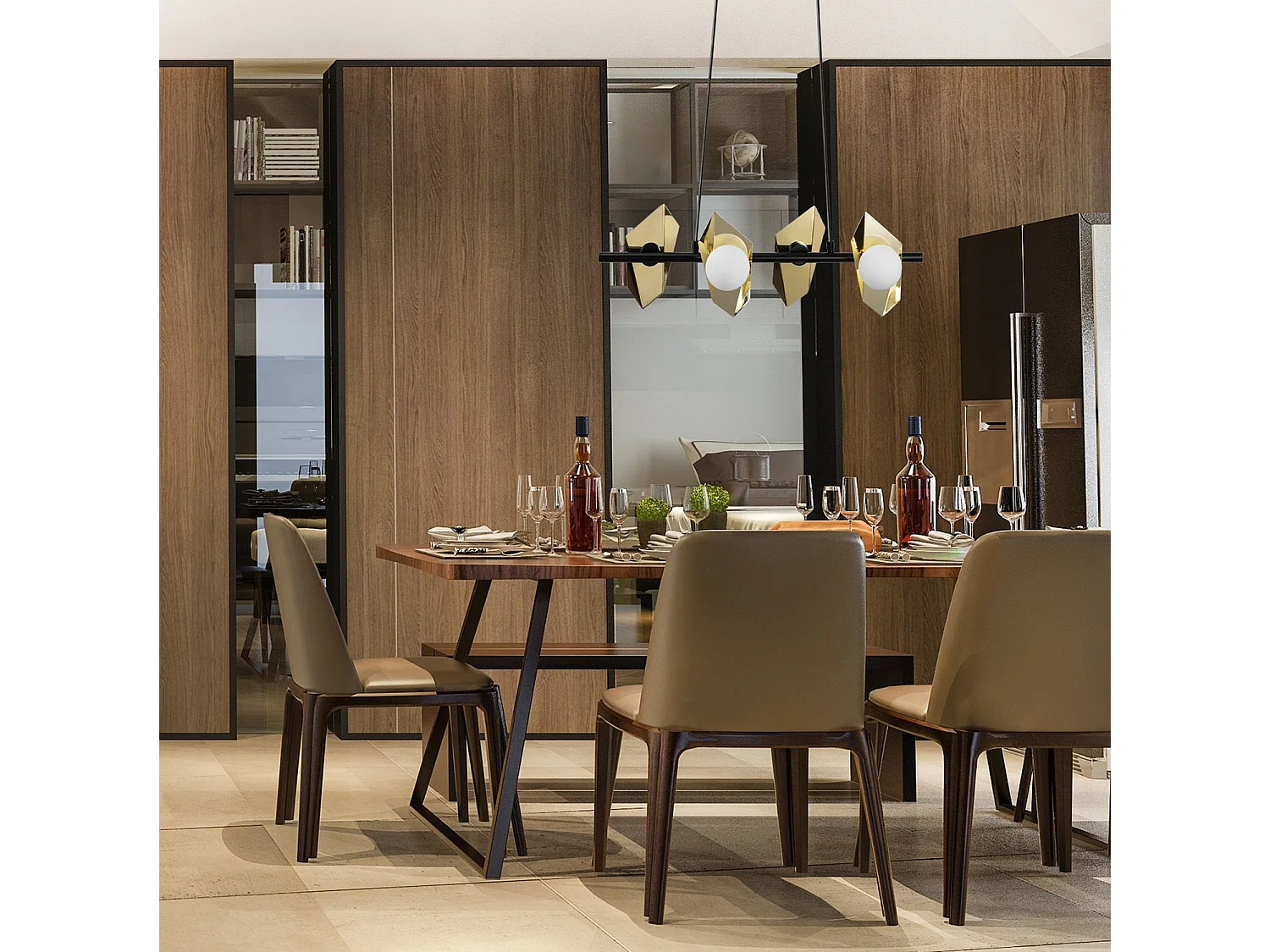 Lampe Suspendue Toolight App1412-Cp Black