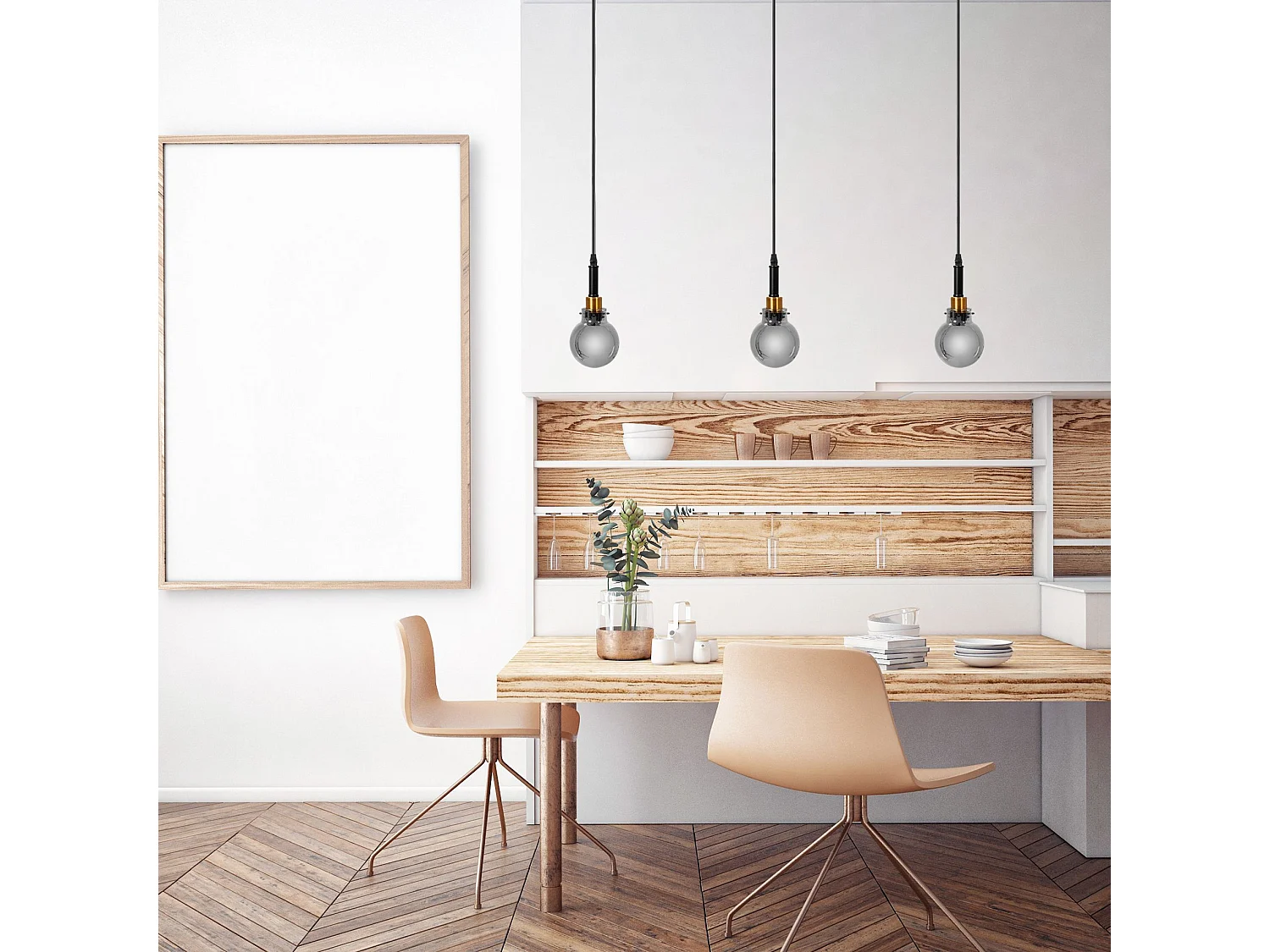 Lampe Suspendue Toolight App1124-1Cp Black Gold