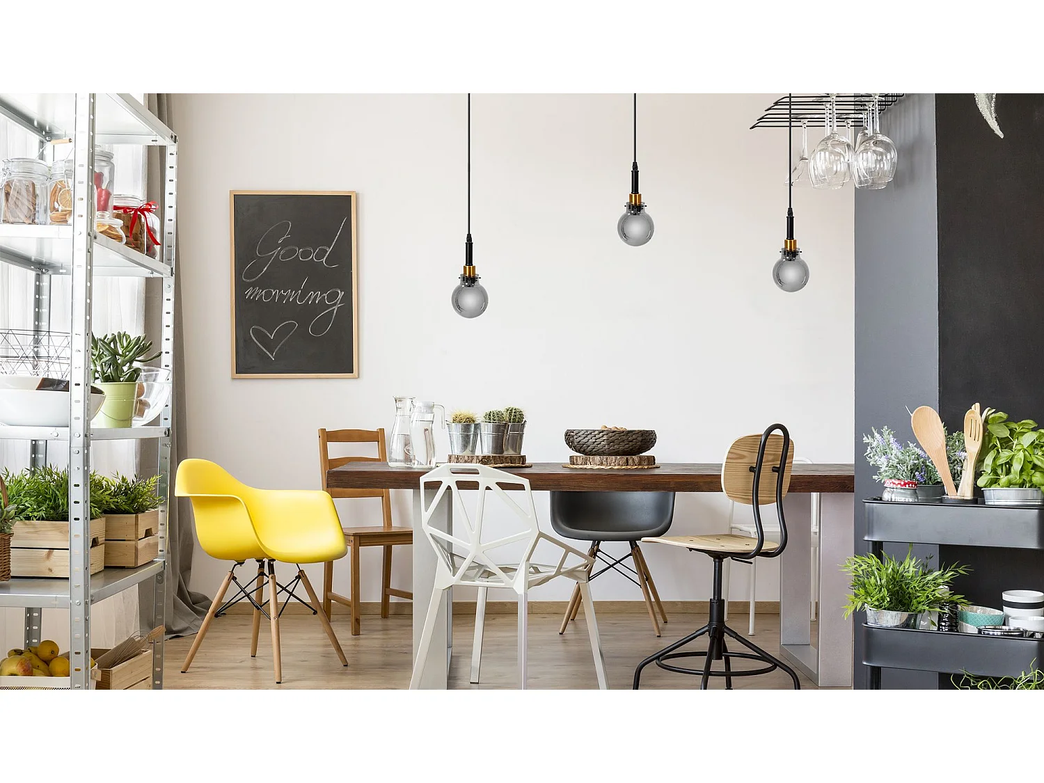 Lámpara Toolight App1124-1Cp Black Gold