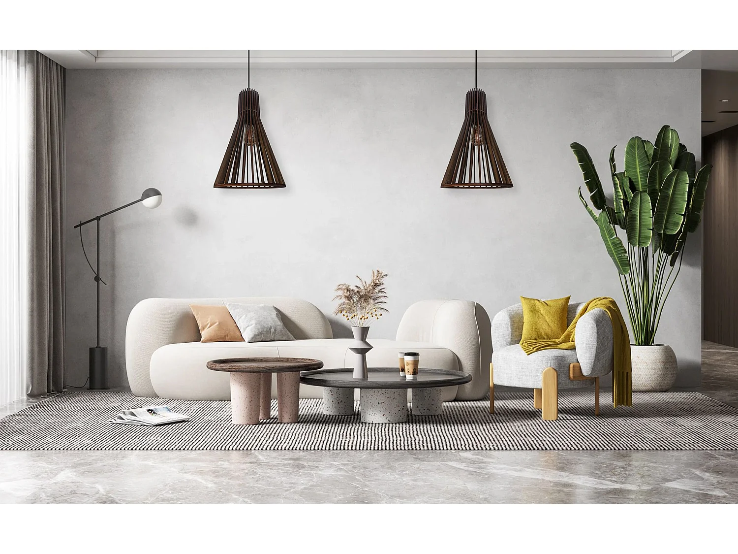 Lampe Suspendue Toolight App1350-Cp Boho Black