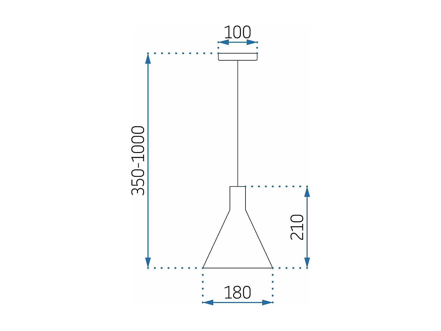 Lampe Suspendue Toolight App995-1Cp Black