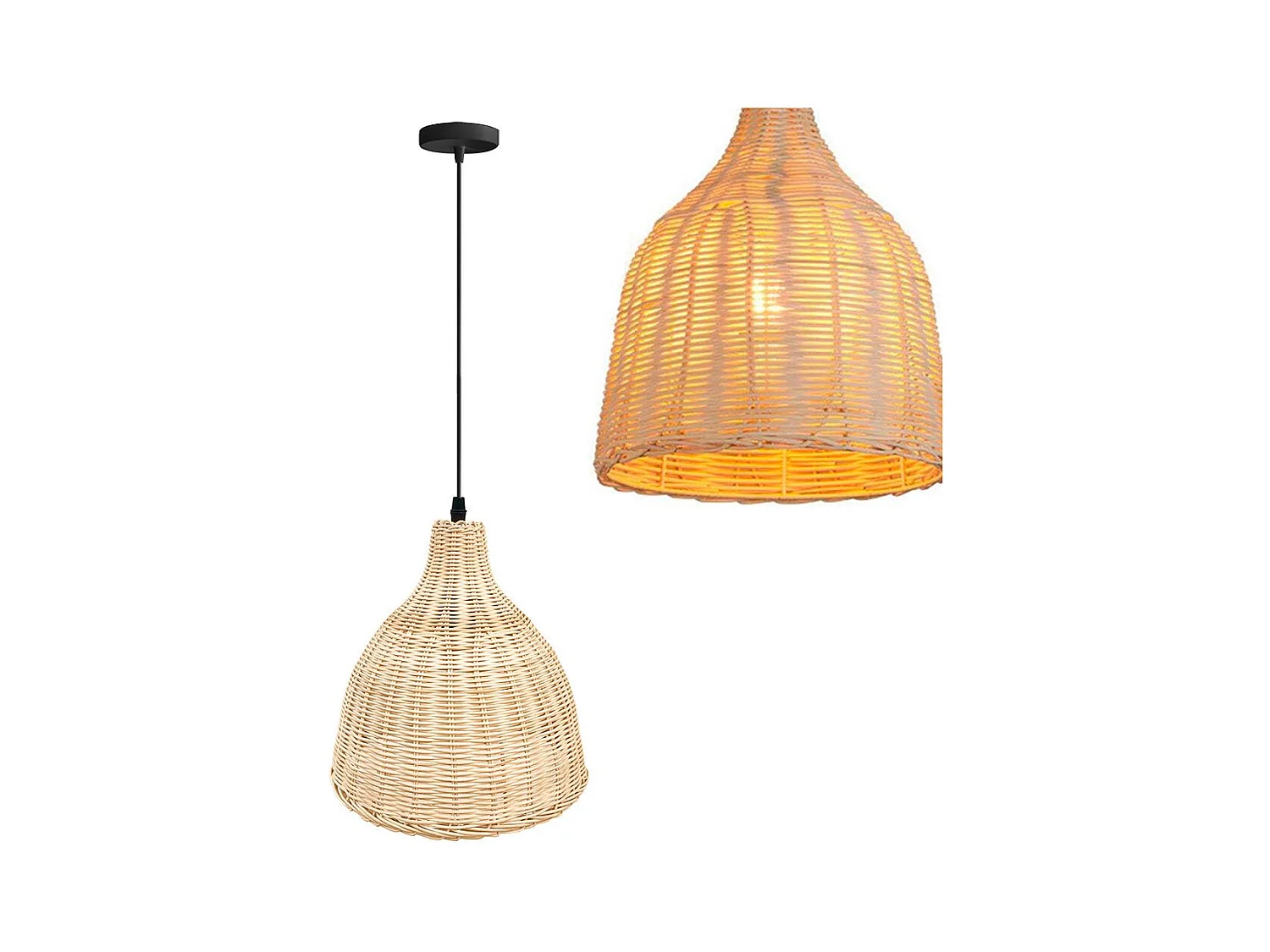 Lampe Suspendue Toolight App1645-1Cp Boho Beige