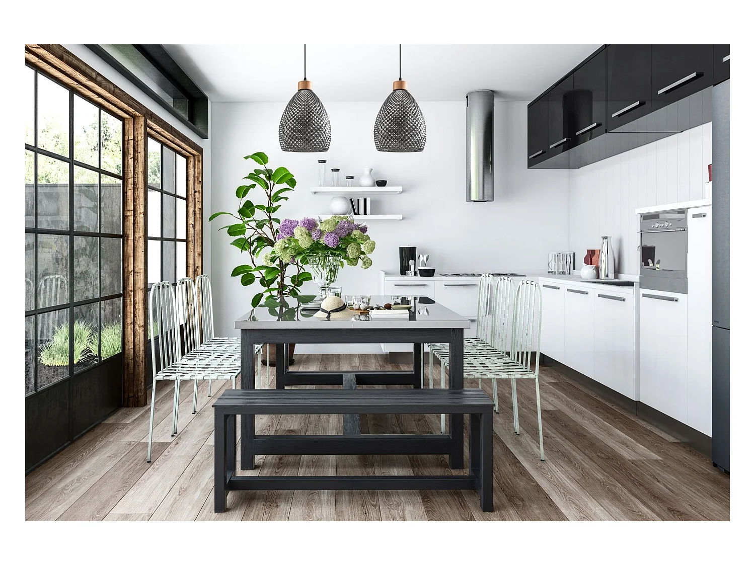 Lampe Suspendue Toolight App897-1Cp Black