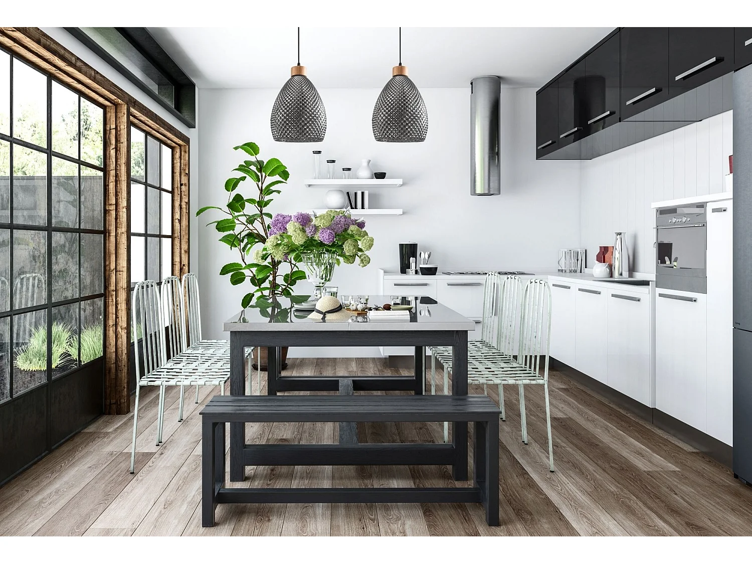 Lampe Suspendue Toolight App897-1Cp Black