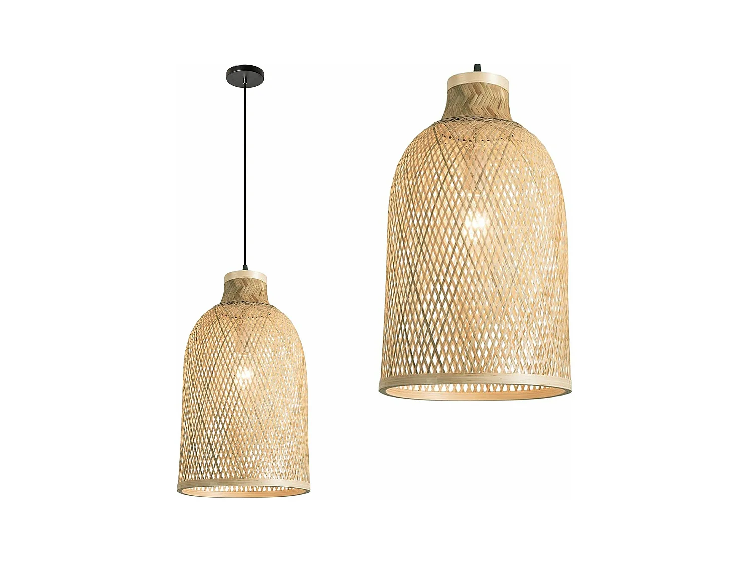 Lampe Suspendue Toolight App1627-1Cp Boho Beige