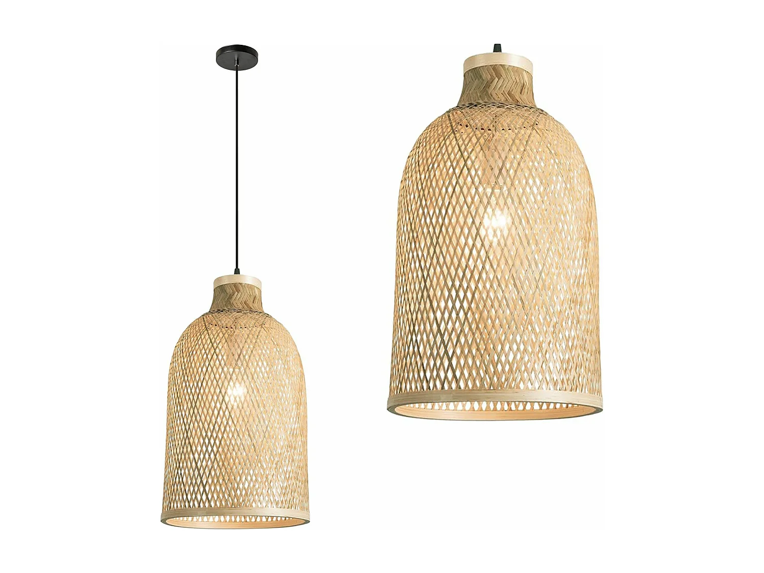 Lampe Suspendue Toolight App1627-1Cp Boho Beige