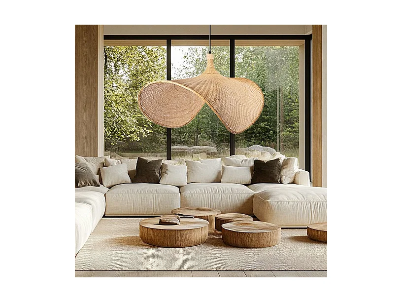 Lampe Suspendue Toolight App1641-1Cp 50Cm Beige