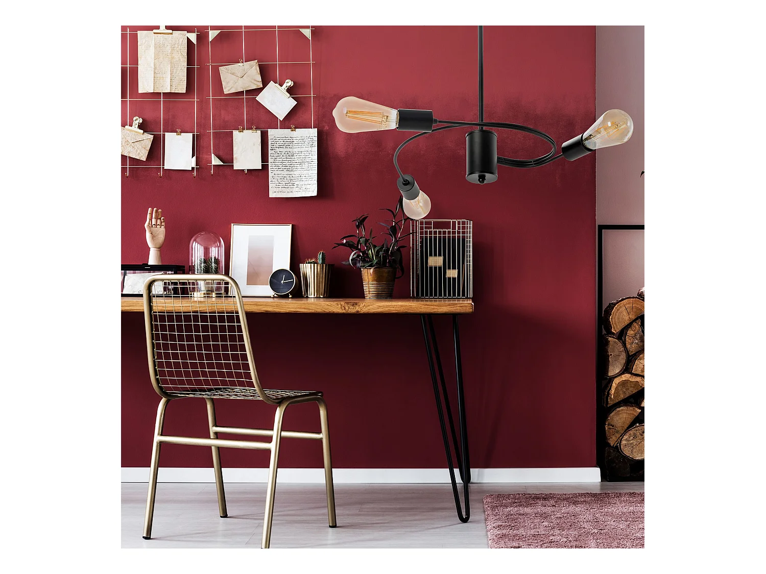 Lampe Suspendue Toolight App740-3Cp Black