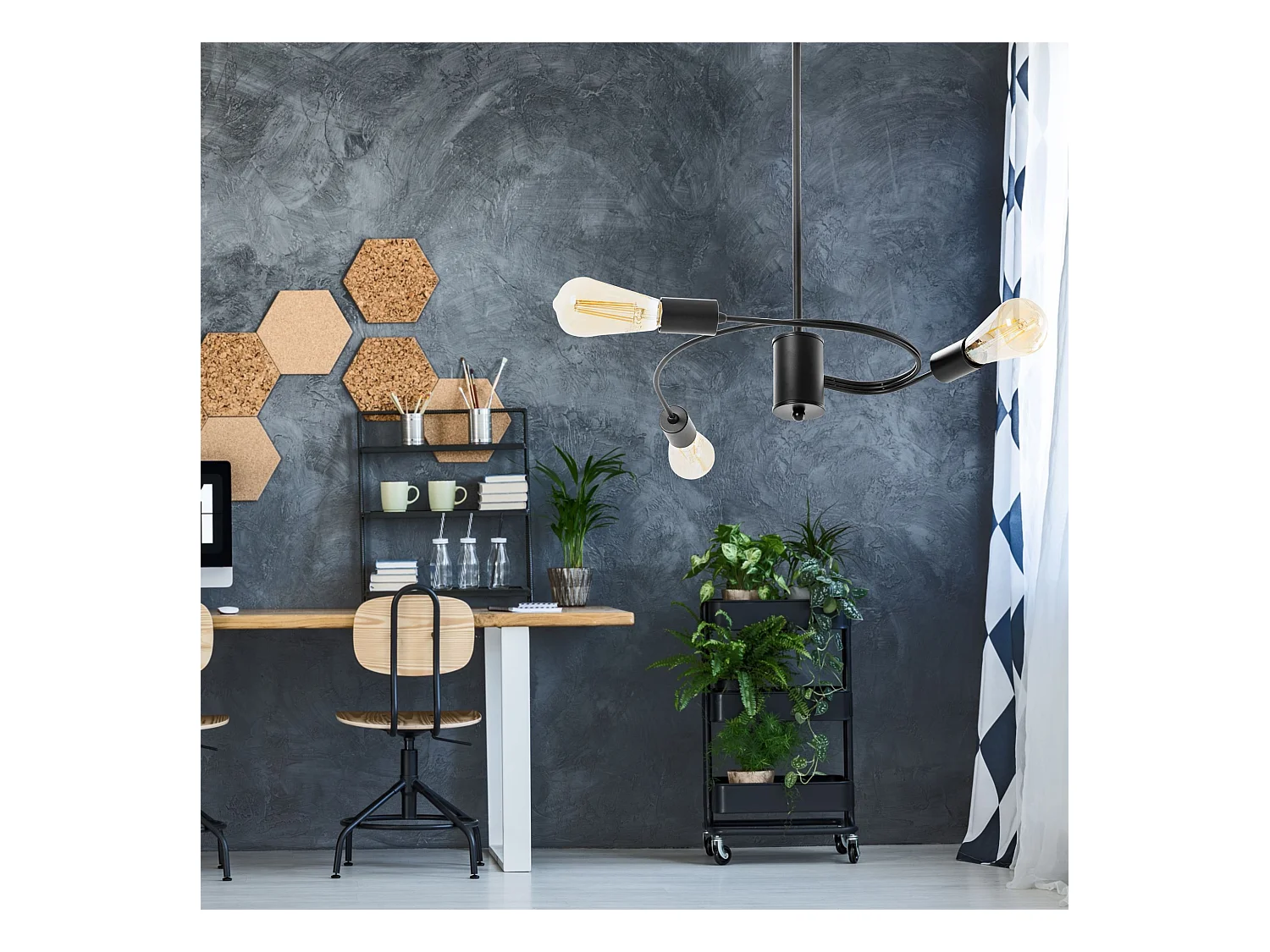 Lampe Suspendue Toolight App740-3Cp Black