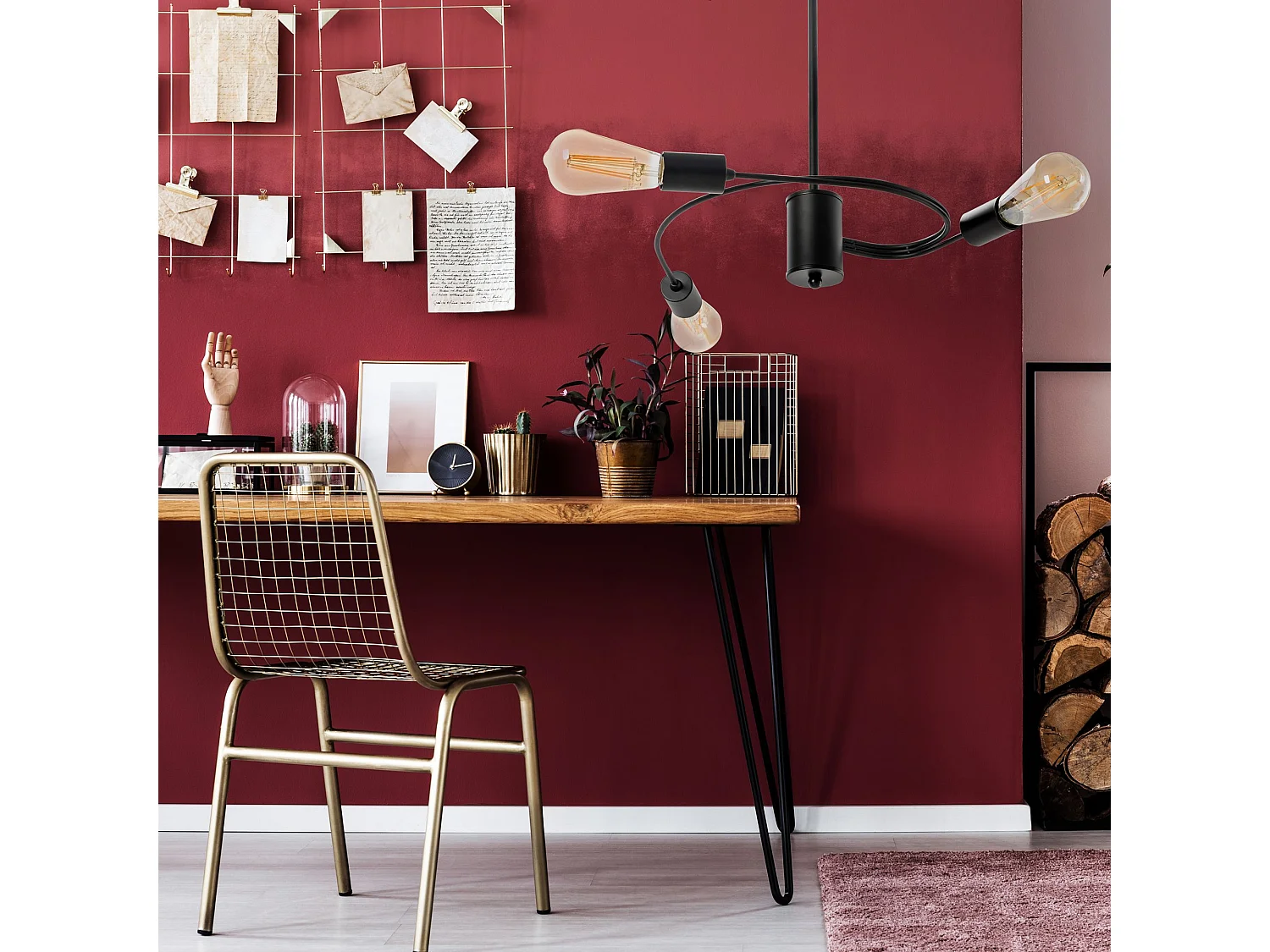 Lampe Suspendue Toolight App740-3Cp Black