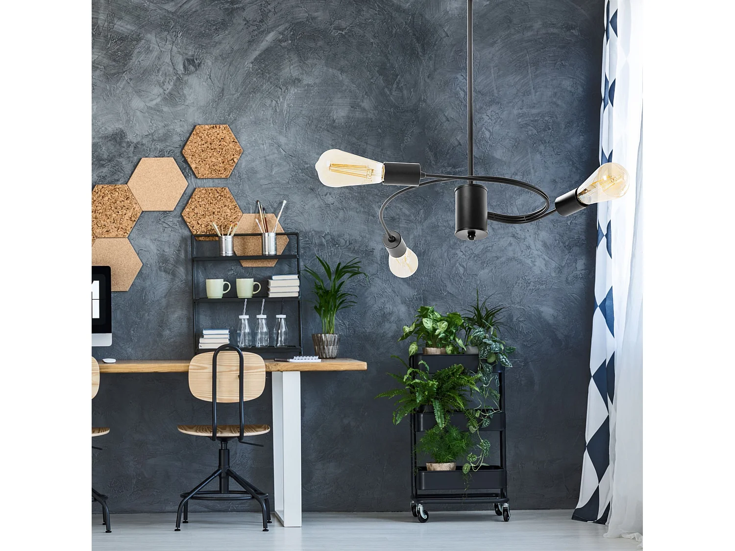 Lampe Suspendue Toolight App740-3Cp Black