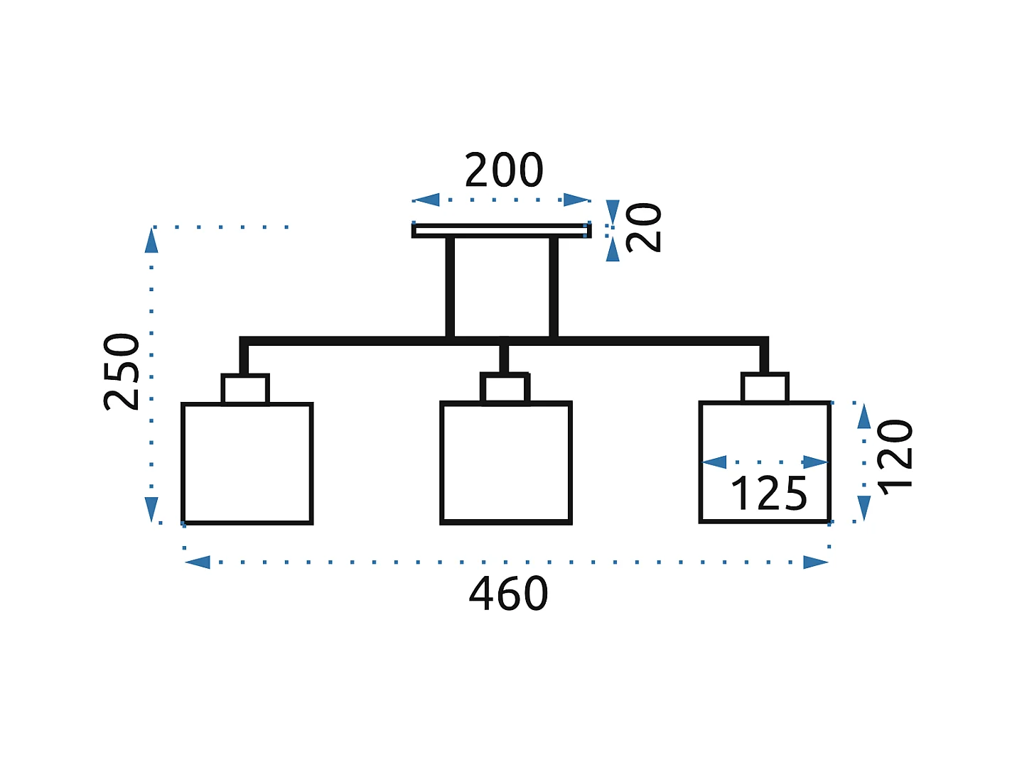 Candeeiro Suspenso Toolight 392228 Glamour Grey