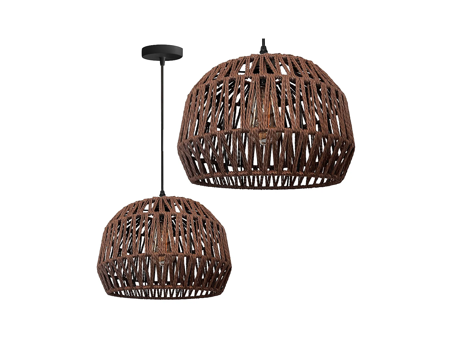 Lampe Suspendue Toolight App1292-1Cp Boho Brown