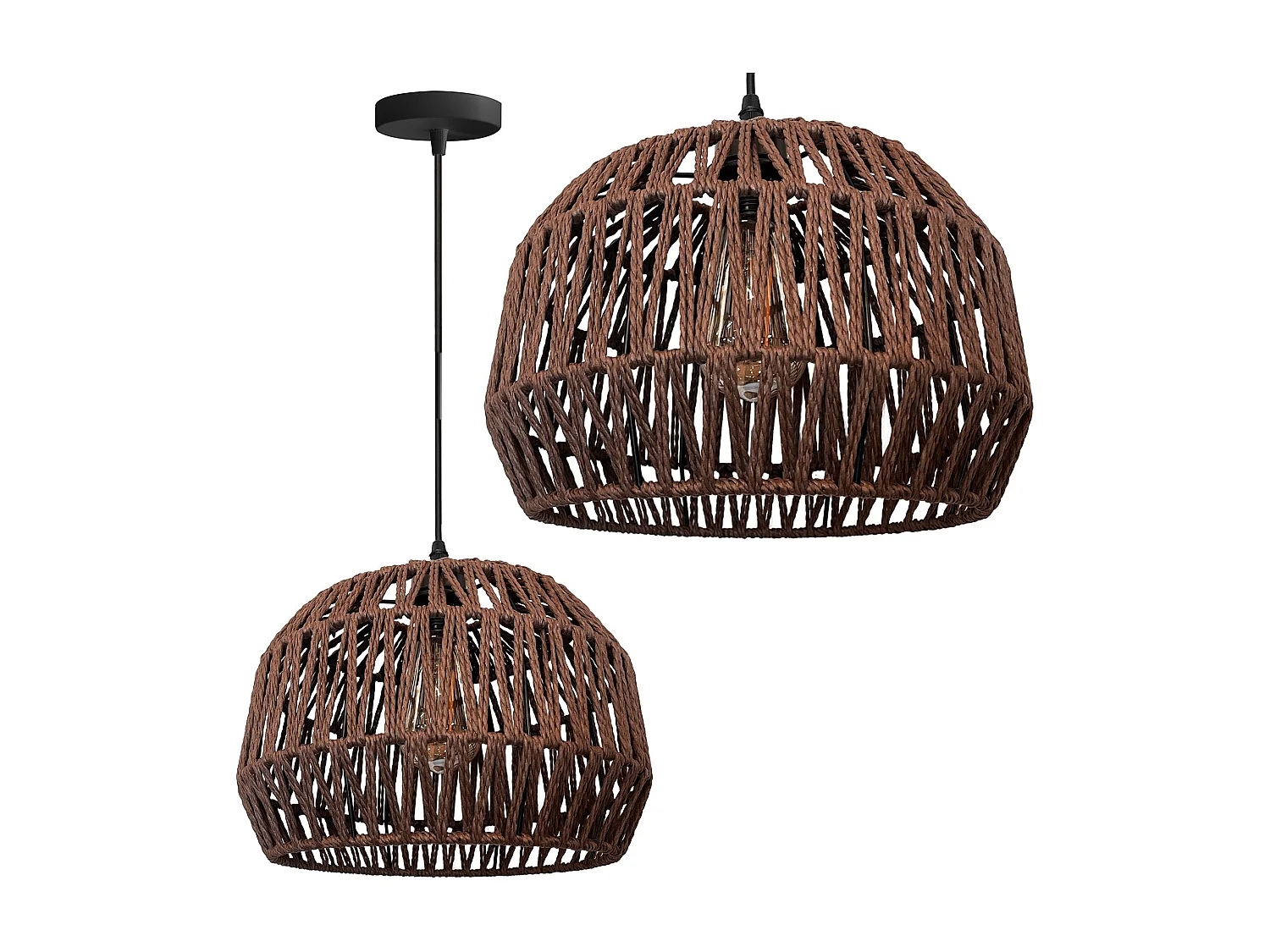 Lampe Suspendue Toolight App1292-1Cp Boho Brown