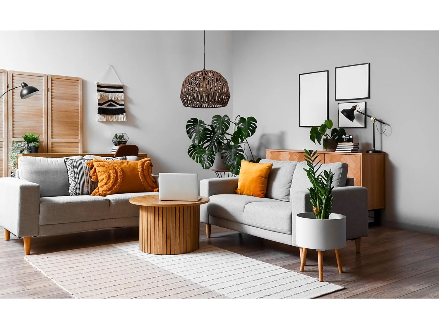 Lampe Suspendue Toolight App1292-1Cp Boho Brown