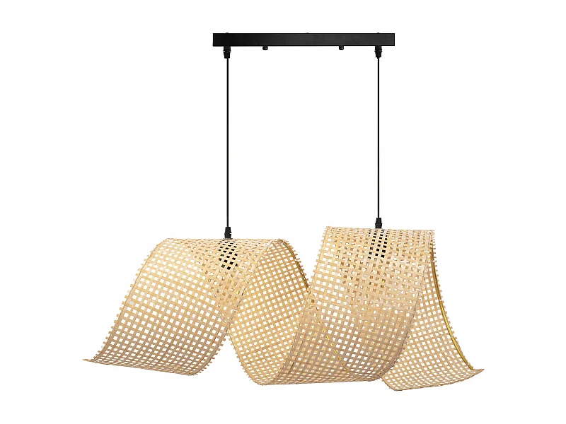 Hanglamp Toolight App1644-2Cp Spiral Boho 85Cm Beige