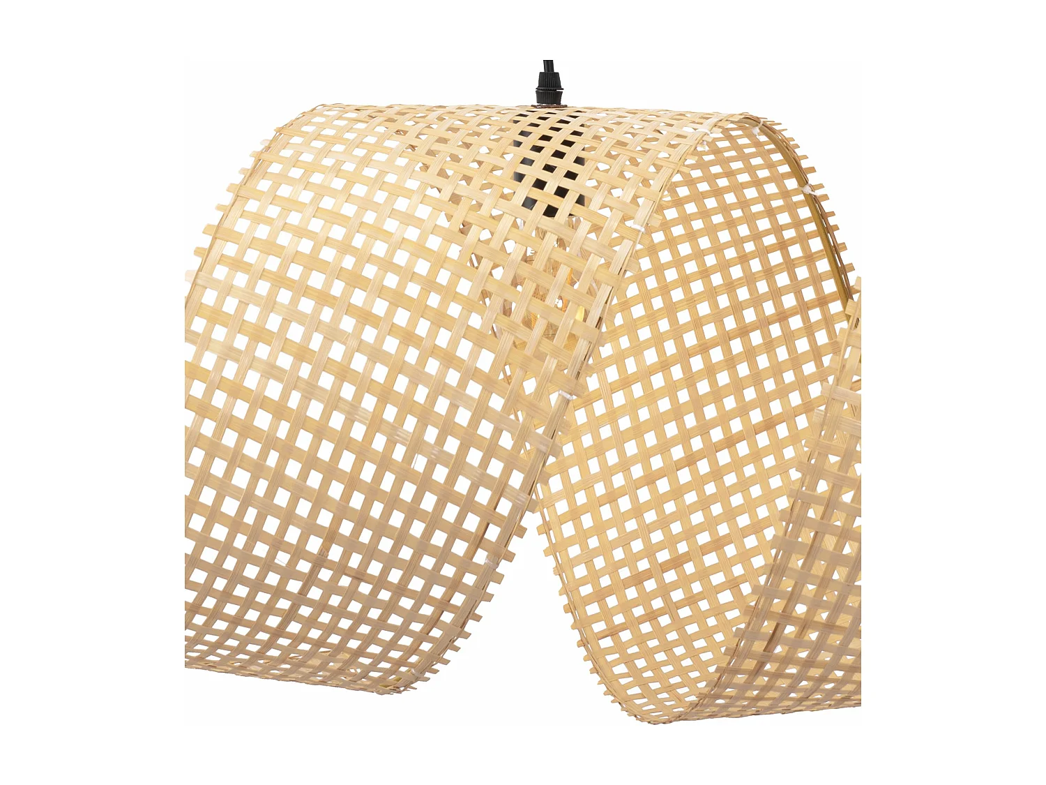 Lampe Suspendue Toolight App1644-2Cp Spiral Boho 85Cm Beige